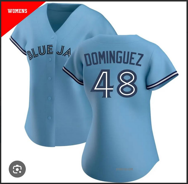 women 2026 Nike Toronto Blue Jays #48 Dominguez blue MLB jersey